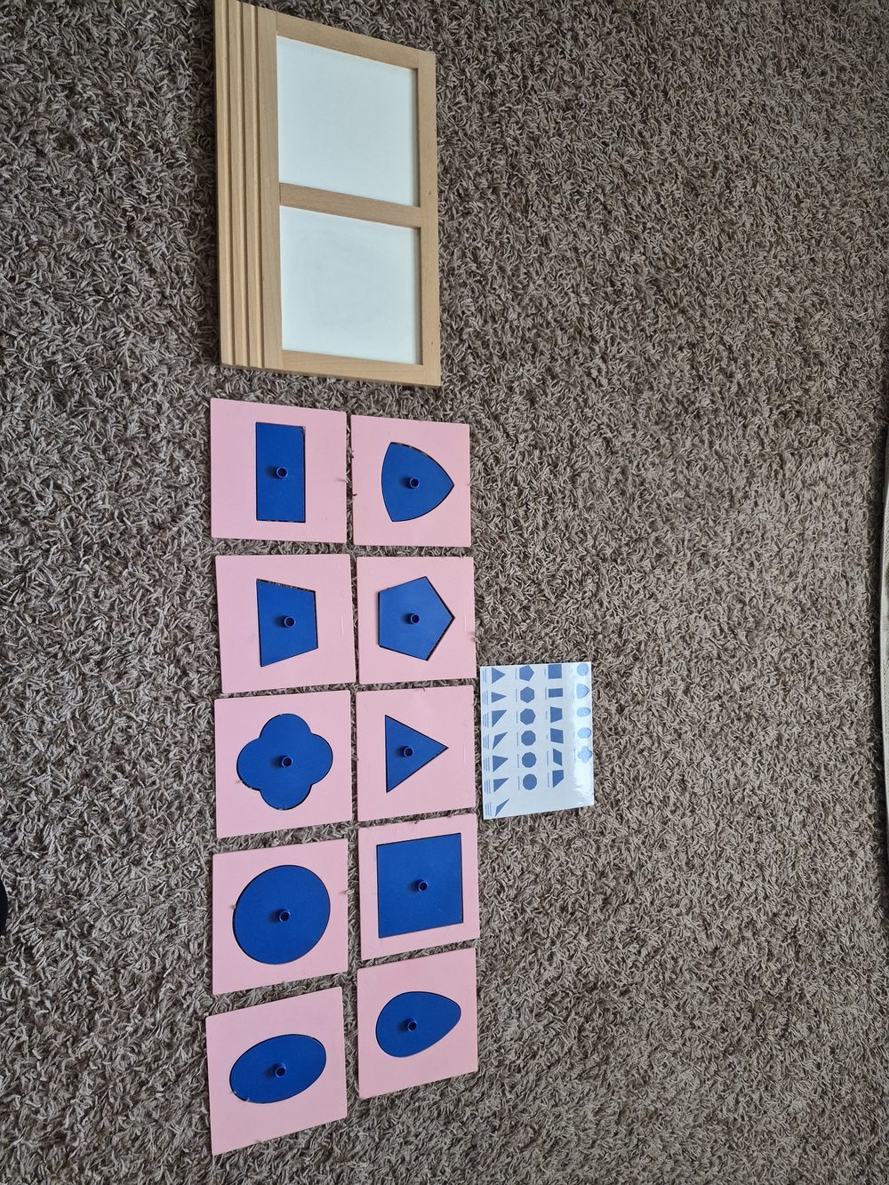 Montessori Wooden & Geometric Insets Set (Pre-Writing Activity) - Picture 3 of 5